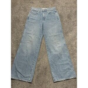 AMO Frida Wide Leg High Rise Flare Jeans Womens Size 29 Blue